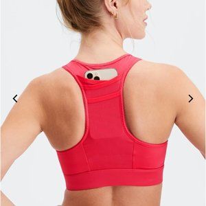 Fabletics Trinity High Impact Sports Bra XS in Lipstick Red